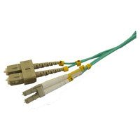 Pro.2 LC-SC Connector OD 2.0mm Duplex OM3 Fibre Patch Lead 2m