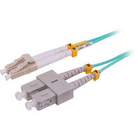 Pro.2 LC-SC Connector OD 2.0mm Duplex OM3 Fibre Patch Lead 10m
