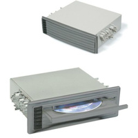 Aerpro CD Tray din Space Filler Gun metal grey Holds 6 CDs Push button trays