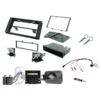 Aerpro Facia Install kit for ford includes double DIN facia single DIN pocket plastic brackets 2x trim rings