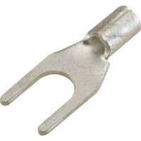 4Mm Fork Uninsulated Spade Terminal 100PK Wire 0.5 - 1Mm2