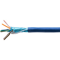 DOSS F/UTP Cat6A Solid Blue Cable1M 