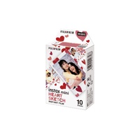 Fujifilm Instax Mini Heart Sketch Film (10 Pack)