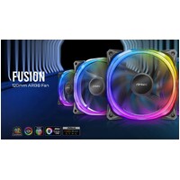 Antec Fusion 120mm ARGB PWM HB Fan, Airflow 57.93 CFM, Air Pressure 2.11, Noise Level 31.21. Woven Cable, PMW Daisy Chain design, 3 Yrs Warranty