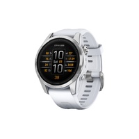Garmin Epix Pro Gen 2 Smart Sports Watch (Silver with Whitestone Band, 42mm)