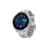 Garmin Forerunner 965 Smart Sports Watch (Titanium with Whitestone/Powder Grey Band, 47mm)