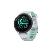 Garmin Forerunner 265S Smart Sports Watch (Black with Whitestone/Neo Tropic Band, 42mm)