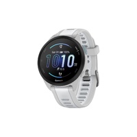 Garmin Forerunner 165 Music Smart Sports Watch (Mist Grey with Whitestone Band, 43mm)