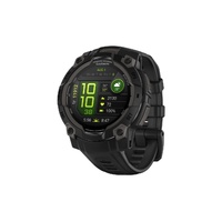 Garmin Instinct 3 AMOLED Smart Sports Watch (Black with Black Band, 45mm)