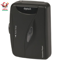 Digitech Portable Cassette Player with Earphones Battery Power Detachable Belt 