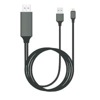8Ware Lightning to HDMI 2m Cable for iPhone & iPad Plug & Play