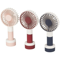 Portable Personal Rechargable Fan with 3 Speeds and LED Light