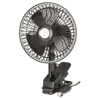Portable 12V DC Cigarette Lighter Socket Oscillating Fan with Clamp 6 Inch