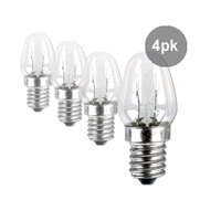 Sansai GL-AE1407 E14 7Watts Global Warm White Light Small Edison Screw 4 Pack