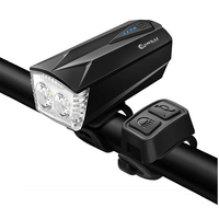 Sansai 5W 300Lumens Rechargeable Bicycle LED Headlight & 120dB Horn Remote