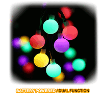 Sansai Battery Power 50LED Globe Multi Color Decorative Party String Light 7.5m