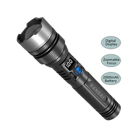 Sansai GL-H482B Tactical Grade Rechargeable 10W LED Torch withPowerbank Function