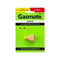 Gasmate GM40317 Adaptor - 5-8 Inch UNF 38 Inch SAE to 3-8 Inch BSPP