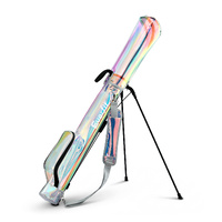 Everfit Golf Stand Bag Lightweight Sunday Pitch And Putt Bag Holographic
