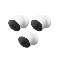 Google Nest Cam Wireless Security Camera (Outdoor or Indoor, Battery, 3 Pack)