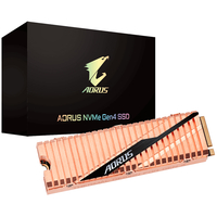 Gigabyte AORUS M.2 PCIe NVMe Gen4 SSD 500GB - 5000/2500 MB/s 400K/550K IOPS 3D N
