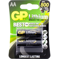 GP Lithium FR6 1.5V AA Batteries 2Pk 