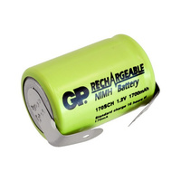 GP 1.2V 2000mAh NiMH SUB C with Tags Rechargeable Battery
