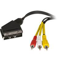 JONSA Scart To RCA Composite Lead Foxtel Approved F10273 1.5m