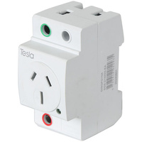 Tesla GPO315DR 3 Pin Din Mount Double Pole GPO 15A Socket