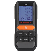 Goldtool Laser Distance Measurement Meter Single & Double Pythagorean Theorem 40m