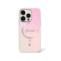 Guess Script MagSafe - iPhone 15 Pro - Iridescent Pink