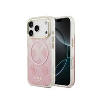 Guess Peony Gradient Glitter (MS) - iPhone 17 Pro - Pink