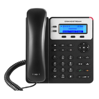 Grandstream GXP1625 2 Line IP Phone, 2 SIP Accounts, 132x48 Backlit Graphical LCD Display, HD Audio, Powerable Via PoE