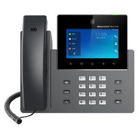 Grandstream GXV3450 16 Line Android IP Phone, 16 SIP Accounts, 1280 x 800 Colour Touch Screen, 2MB Camera, Built In Bluetooth+WiFi, Powerable Via POE