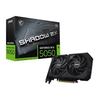 MSI nVidia GeForce RTX 5050 8G SHADOW 2X OC, Boost: 2602 MHz, CUDA 2560 Units, 8GB GDDR6, HDMI x 1