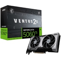 MSI nVidia GeForce RTX™ 5060 Ti 16G VENTUS 2X OC PLUS, PCI Express® Gen 5 x16, Boost: 2602 MHz, CUDA 4608 Units, 16GB GDDR7, HDMI™ x 1