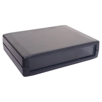 Ritec 105x80x25mm Black ABS Plastic Translucent Case with Bottom Ventilation