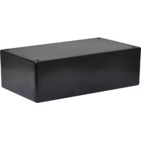 UB2 197Lx112Wx63Hmm Black ABS Jiffy Box