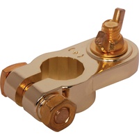 Gold Plated Battery Terminal Pair Crimp Lugs Connectors suit T1 standard DIN Battery posts