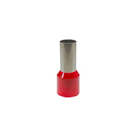 H2463 10mm Ferrule Terminals Pk 10 Red