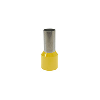 H2471 Yellow 25mm Ferrule Terminals Pk 100