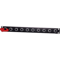 Zip Rack 19inch 1U Rack Panel Cable Support Includes 10 Hook And Loop Cable Ties