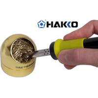 Hakko Iron Tip Cleaner Metal bin with metal alloy sponge tips last longer
