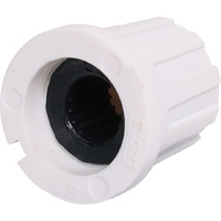 ROHS 15mm PVC Control Knob 18T Spline for 18 Tooth Shaft White