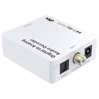 Prolink Digital to Analogue Audio Decoder 24-Bit 192kHz Dolby DTS PCM DAC Optical