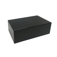 Jiffy Black Box 158 x 95 x 53mm precise guide for cutting or filing cut-outs