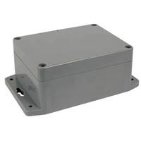 Dark Grey Gainta Enclosure with Mounting Flange 115 x 90 x 55 Made with ABS