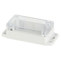 IP65 Sealed Polycarbonate Enclosure with Mounting Flange - 115 x 65 x 40