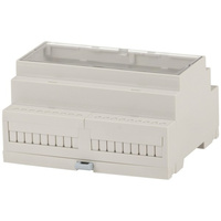 Din Rail Enclosure 6U with Clear Lid