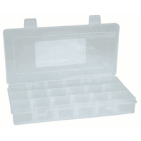 18 Compartment Storage Box Consists Three Rows with Removable Dividers